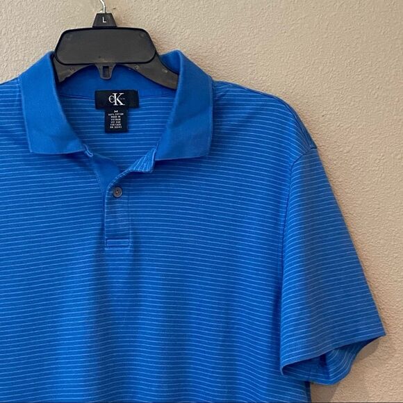Men’s Calvin Klein Blue Golf Polo Shirt M - Picture 2 of 5
